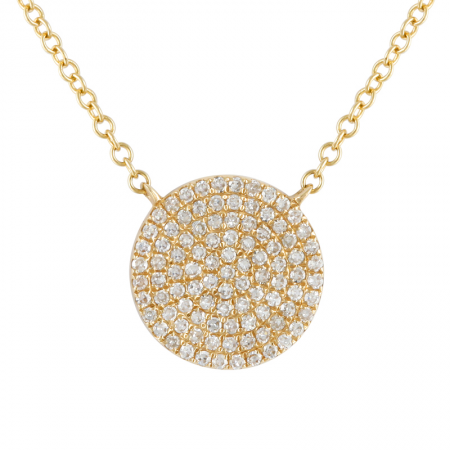 14k Gold Circle Necklace